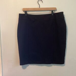 Betabrand Black Power Down Pencil Skirt Size 2XL